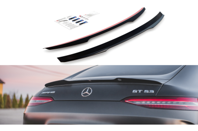Накладка сплиттер на спойлер багажника на Mercedes AMG GT 53 4D Coupe